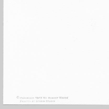 Robert Breer Untitled, 1973 Signed Numbered Limited Edition Lithograph