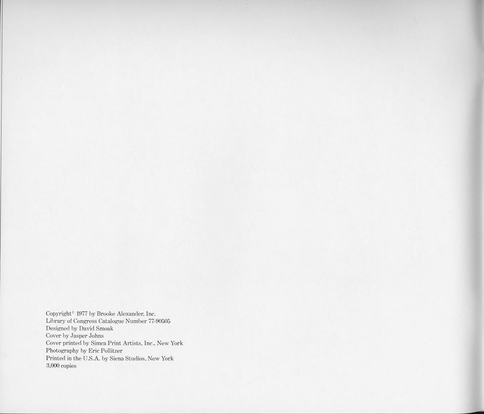Copyright included Jasper Johns/Screenrprints Exhibition Catalogue, Courtesy Joseph K. Levene Fine Art, Ltd. 