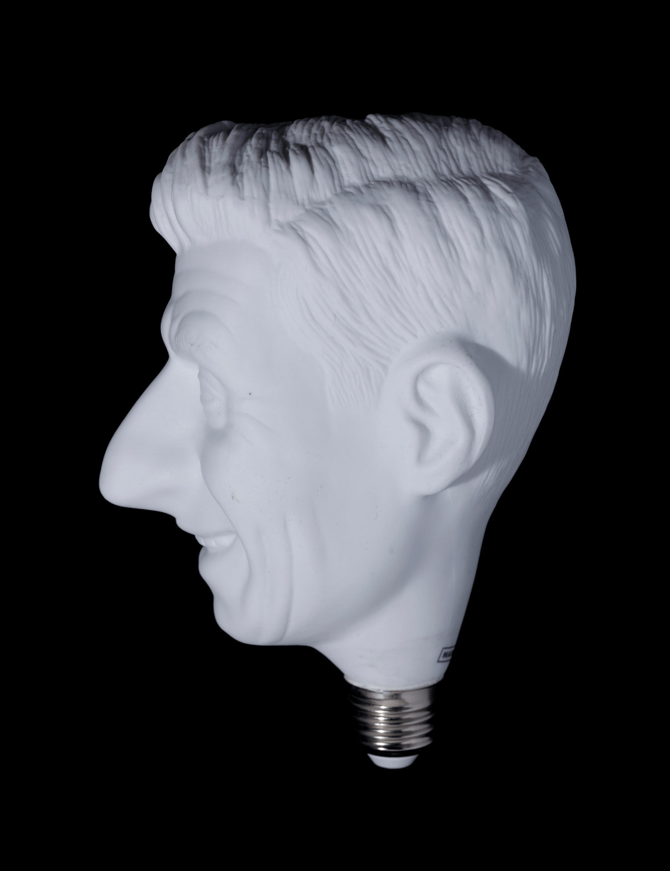 Detail Maurizio Cattelan Yes! 2019 porcelain Limited Edition LED lightbulb 