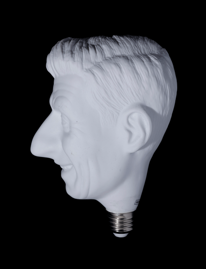 Detail Maurizio Cattelan Yes! 2019 porcelain Limited Edition LED lightbulb 