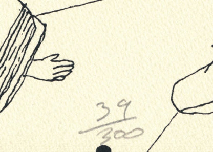 Detail edition number in pencil lower left recto