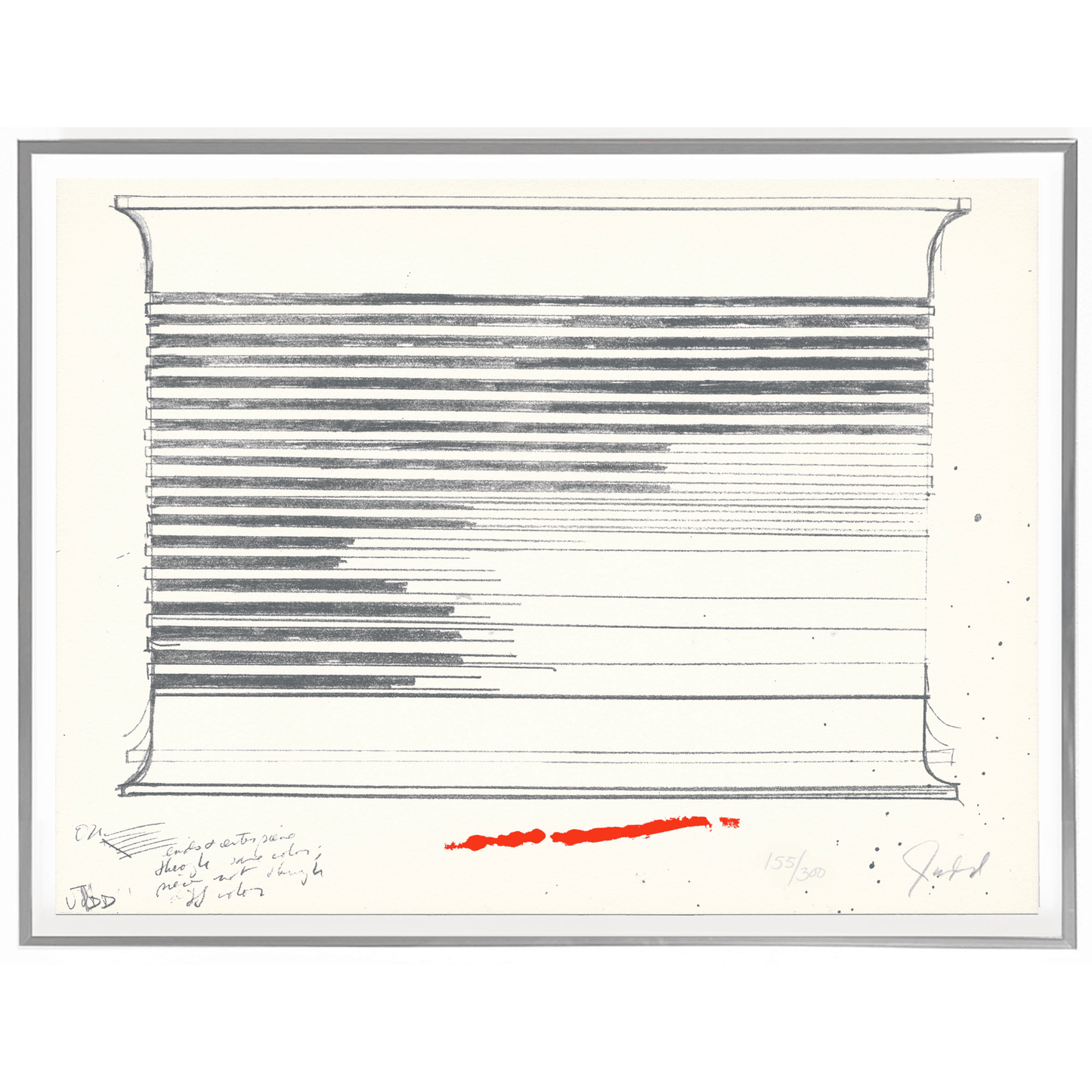 Donald Judd Untitled 1973 Signed Numbered Signed Original Lithograph - Joseph K. Levene Fine Art, Ltd. 