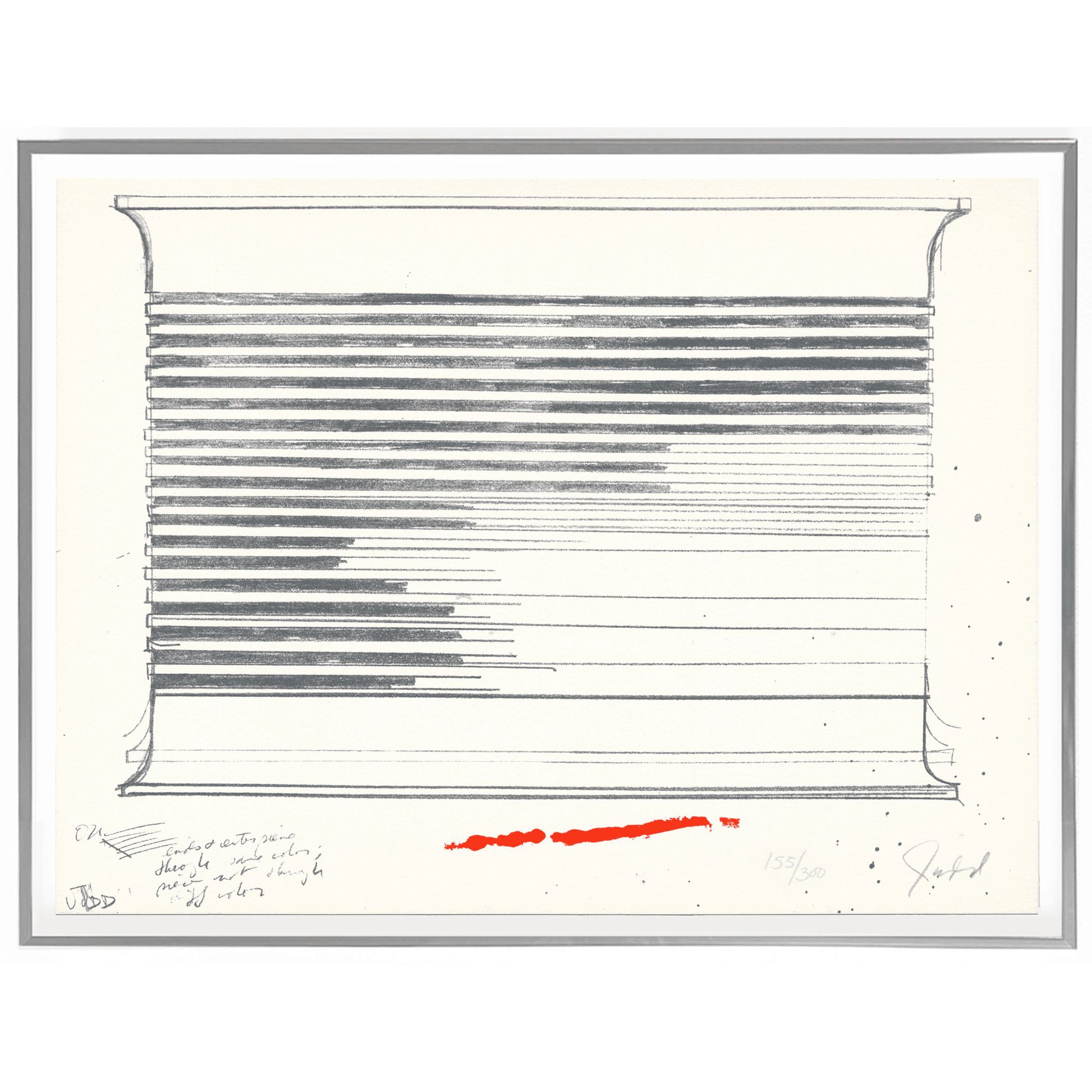 Donald Judd Untitled 1973 Signed Numbered Signed Original Lithograph - Joseph K. Levene Fine Art, Ltd. 