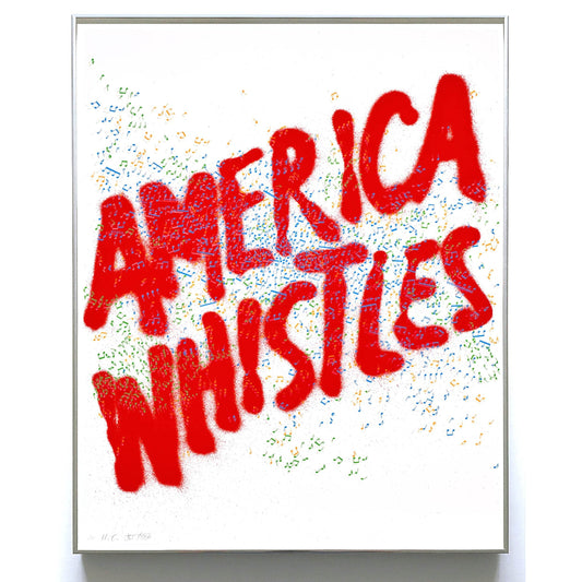 Ed Ruscha America Whistles 1975 Siri Engberg 84 Signed Original Lithograph - Joseph K. Levene Fine Art, Ltd. 