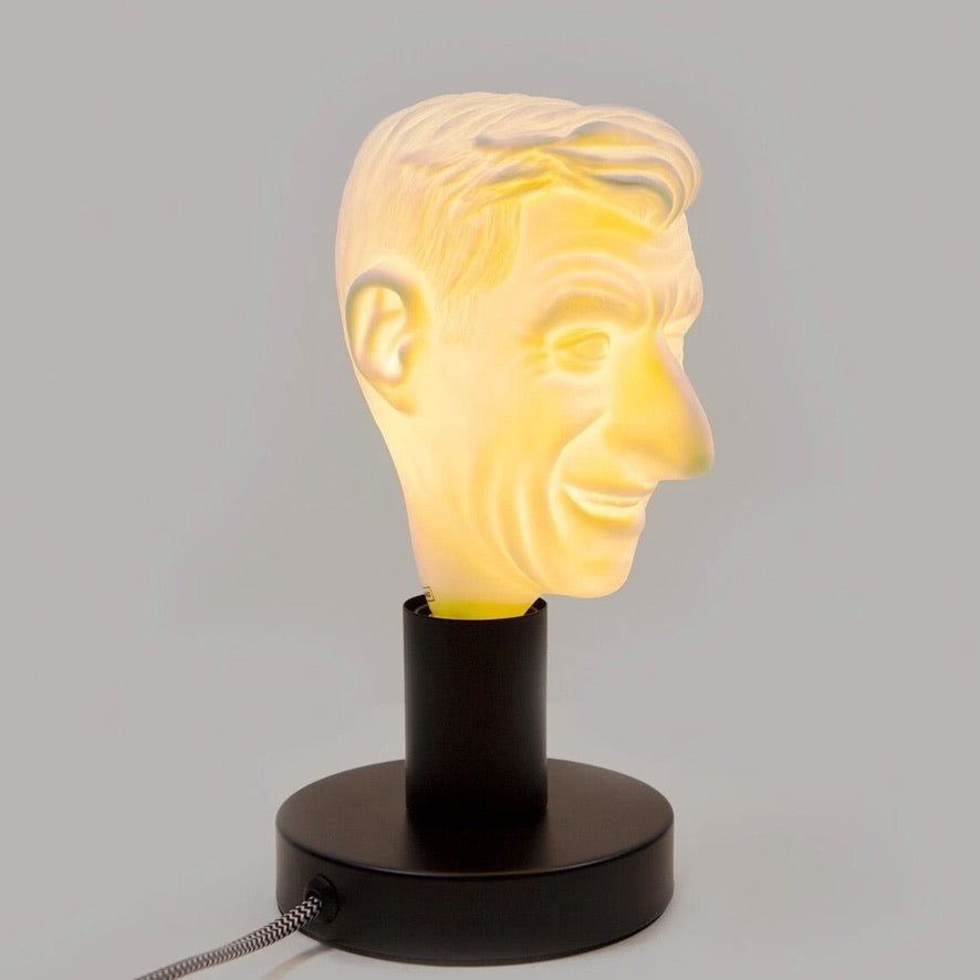 Electrified Maurizio Cattelan Yes! 2019 porcelain Limited Edition LED lightbulb; lamp base not included. 