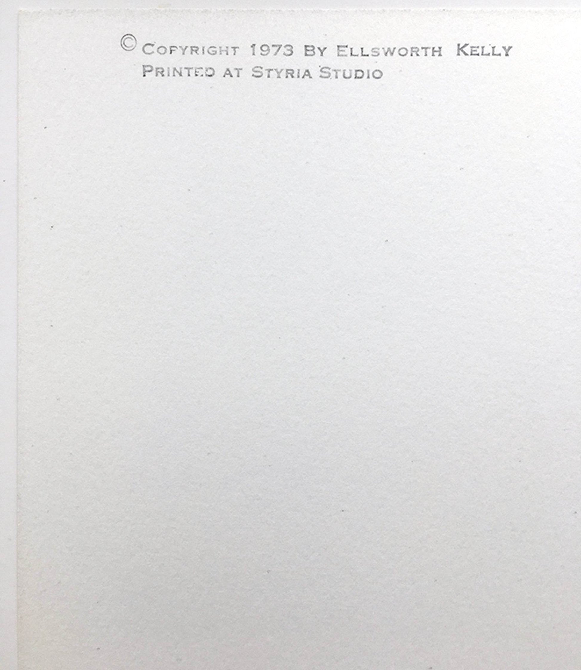 Ellsworth Kelly Untitled 1973 Axsom 92 Limited Edition Screenprint - Joseph K. Levene Fine Art, Ltd. 