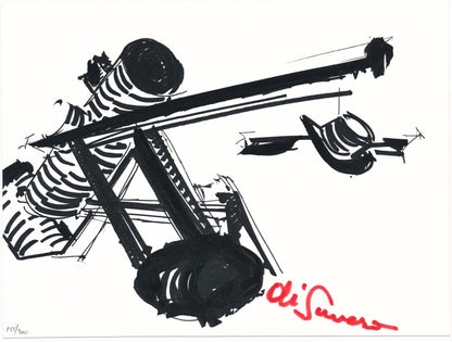 Mark Di Suvero Untitled 1973 Signed Numbered Color Screenprint