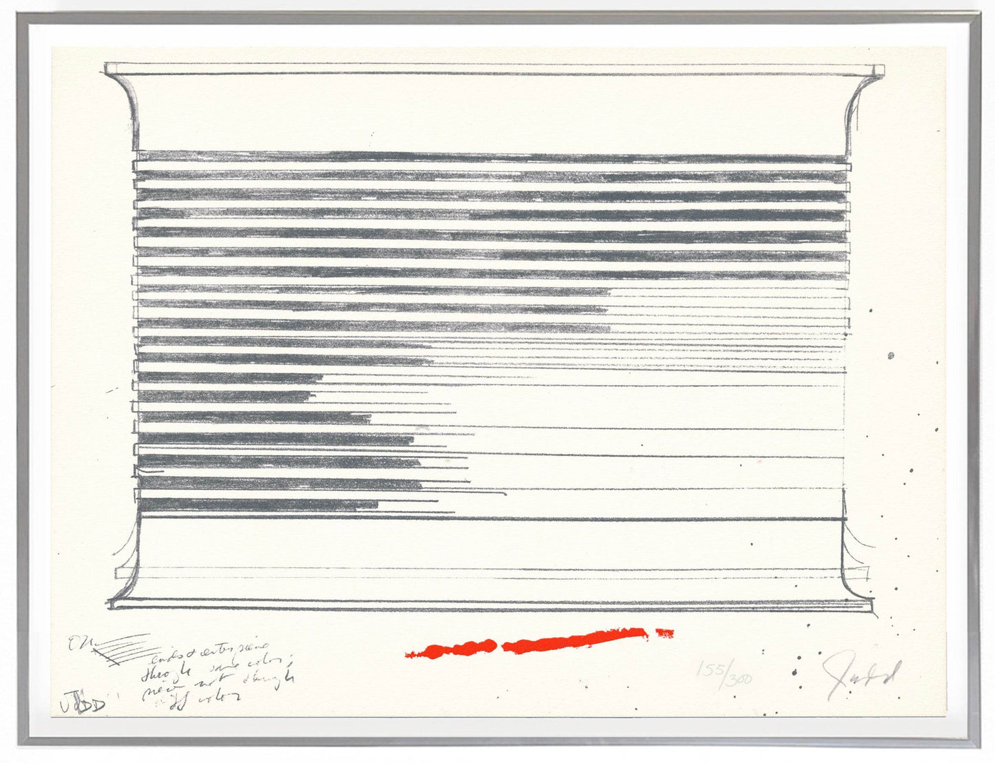 Donald Judd Untitled 1973 Signed Numbered Signed Original Lithograph - Joseph K. Levene Fine Art, Ltd. 