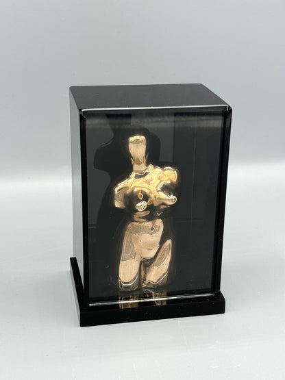 Man Ray
Vierge apprivoisée /Domesticated Virgin (Let me out), 1969
Bronze Ready-Made Sculpture in Original Plexiglass Presentation Box