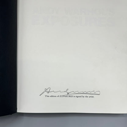 Andy Warhol’s Exposures, 1970, Hand Signed 1st Edition