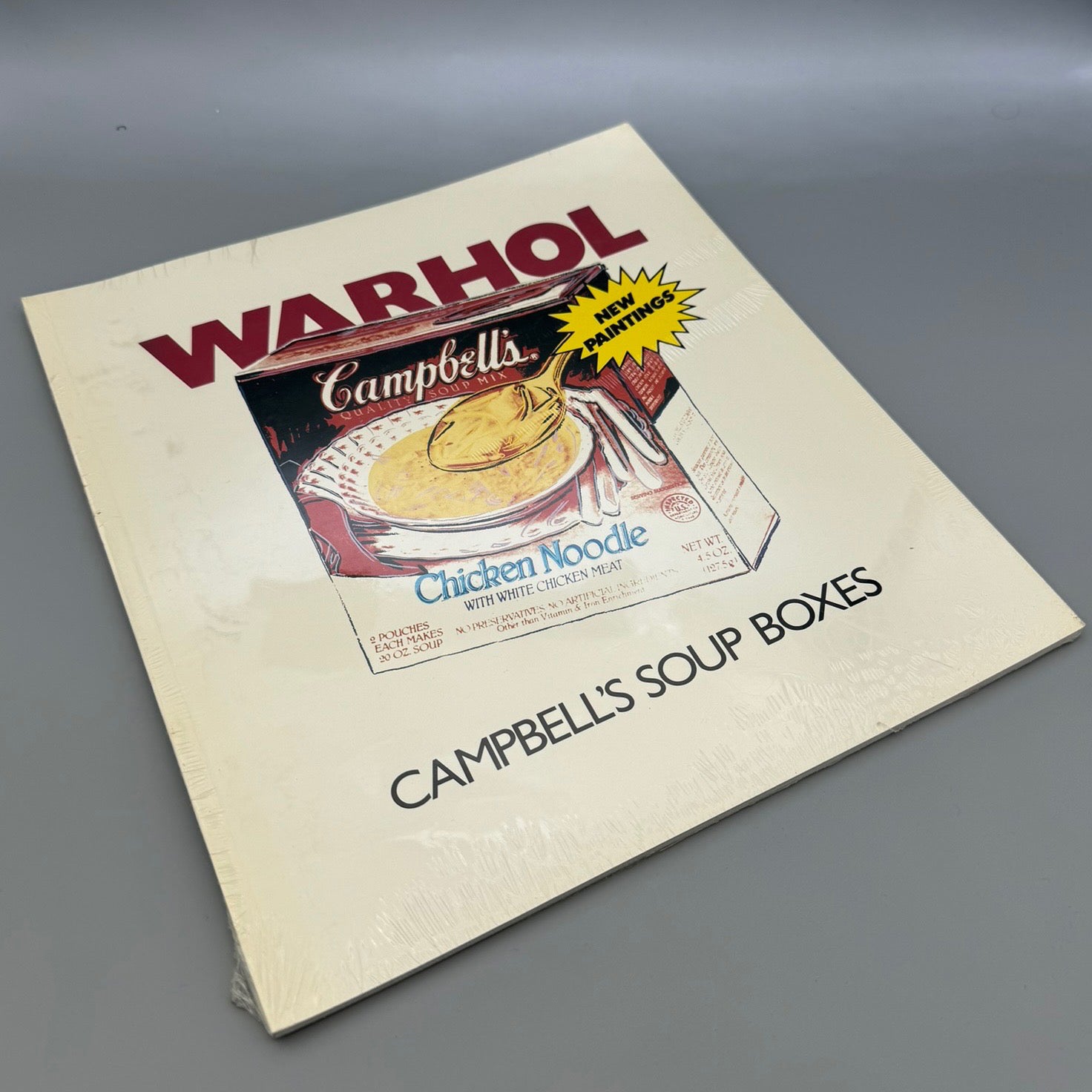 WARHOL Campbell's Soup Boxes Martin Lawrence Exhibition Catalog, 1986 1st Ed.