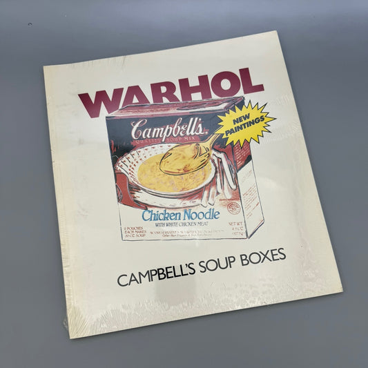 WARHOL Campbell's Soup Boxes Martin Lawrence Exhibition Catalog, 1986 1st Ed.