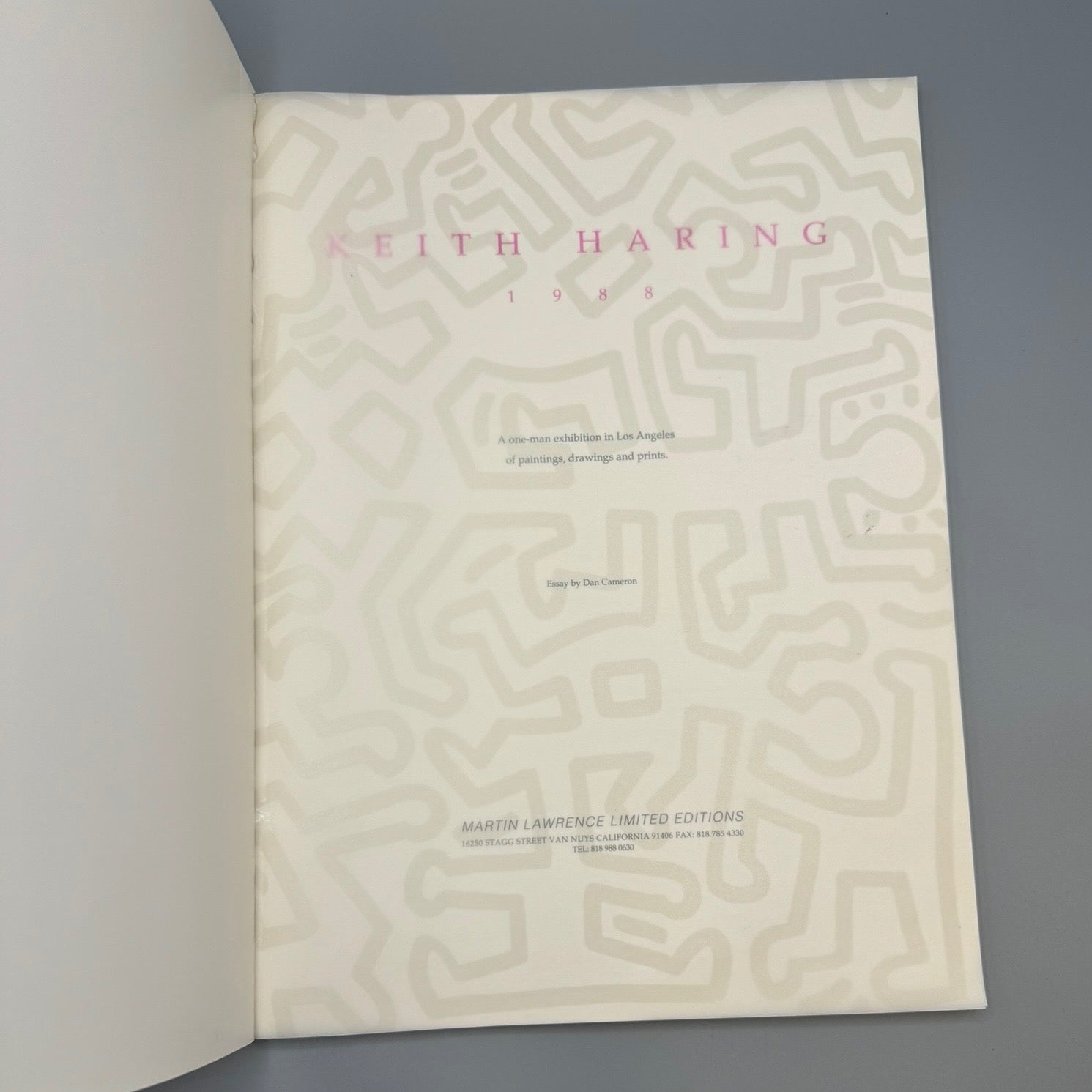 Keith Haring, 1988 Martin Lawrence Catalogue 1st Edition