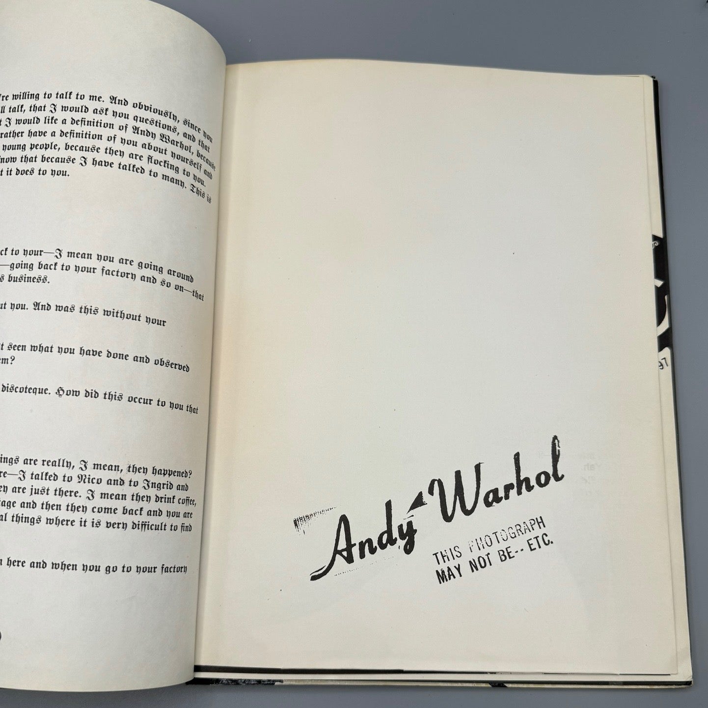 Andy Warhol's Index Book, 1967 1st Edition