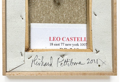 Detail of Richard Pettibone signature & date on verso Richard Pettibone Andy Warhol Flowers 1964 Unique Appropriation Signed