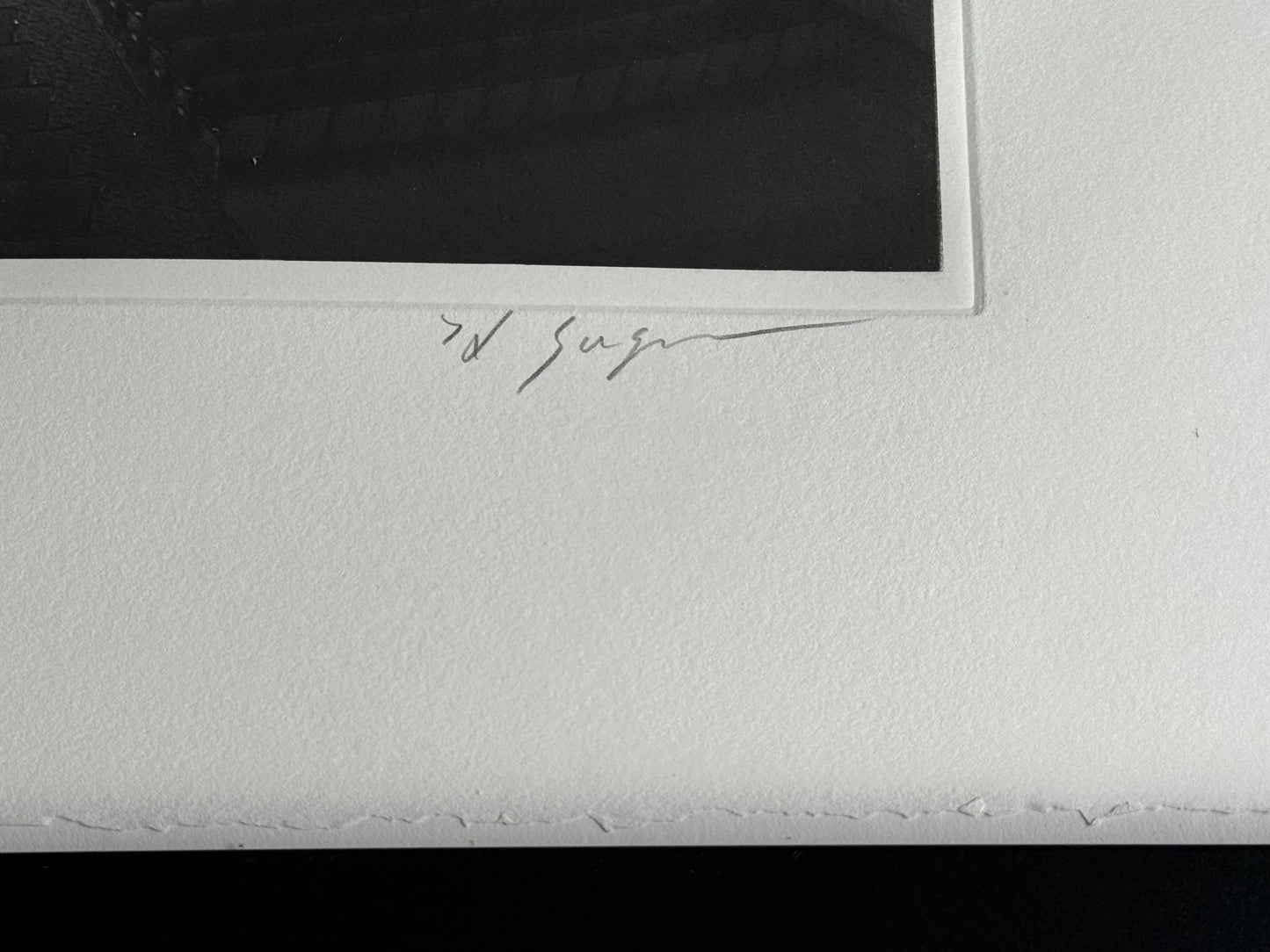Hiroshi Sugimoto U.A. Walker, 1978 Photogravure detail of signature
