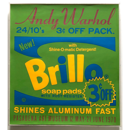 Andy Warhol 1970 Brillo Pasadena Art Museum Quality Poster