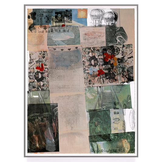 Robert Rauschenberg Deposit 1975 Signed Original Color Screenprint