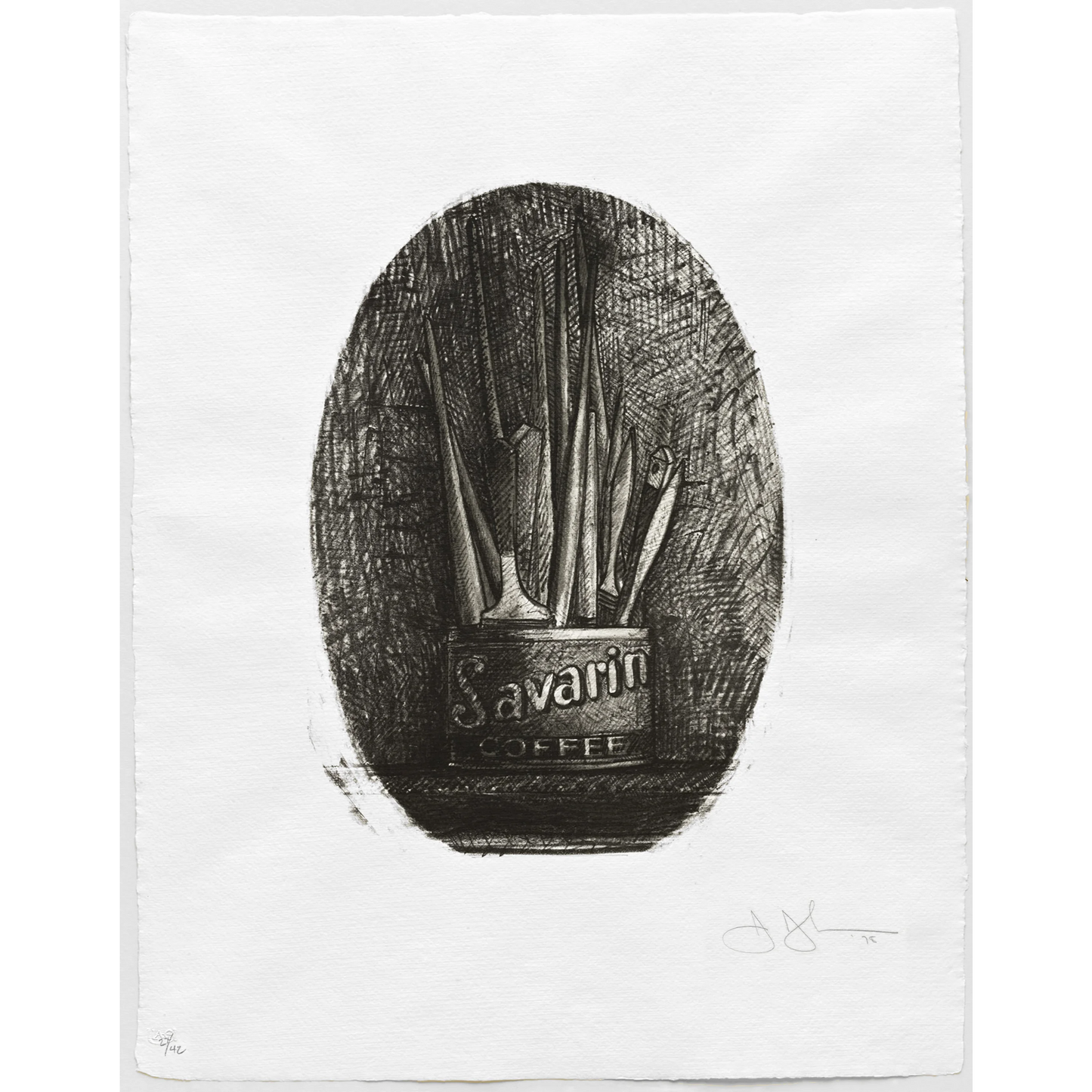 Jasper Johns
Savarin 4 (ULAE 194), 1978&nbsp;
lithograph on Richard de Bas paper