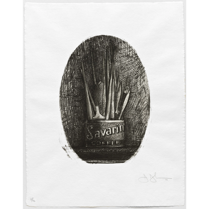 Jasper Johns
Savarin 4 (ULAE 194), 1978&nbsp;
lithograph on Richard de Bas paper