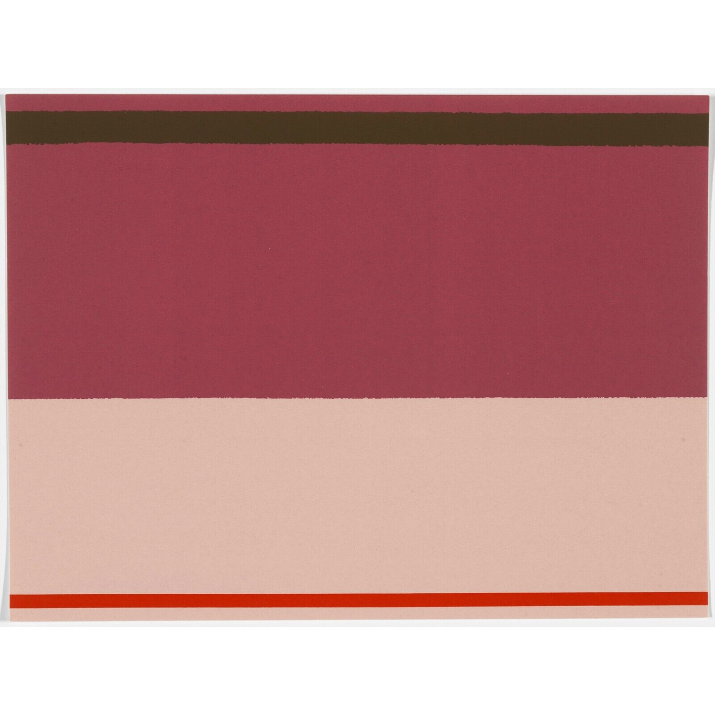 Kenneth Noland Untitled 1973 Limited Edition Screenprint