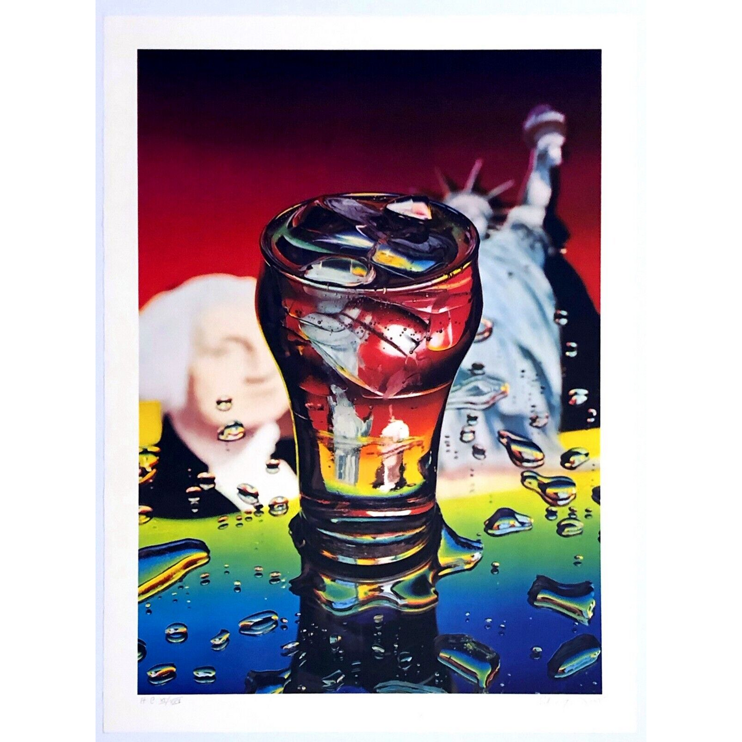 Ben Schonzeit Yankee Flame, 1975 Signed Numbered Color Collotype