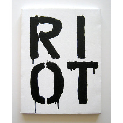 Eric Doeringer Appropriation Christopher Wool RIOT 2005 Canvas