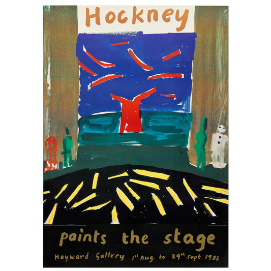 David Hockney Hockney Paints the Stage Original 1980 Vintage Poster