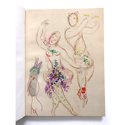 Marc Chagall The Ballet (Mourlot 581) 1969 Color Lithograph + Book