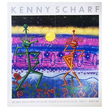 Kenny Scharf Fun Gallery, Tony Shafrazi 1984 Exhibition Poster