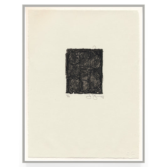 Jasper Johns 0 Through 9 (ULAE 181), 1977 Lithograph Signed Dated Numbered Framed