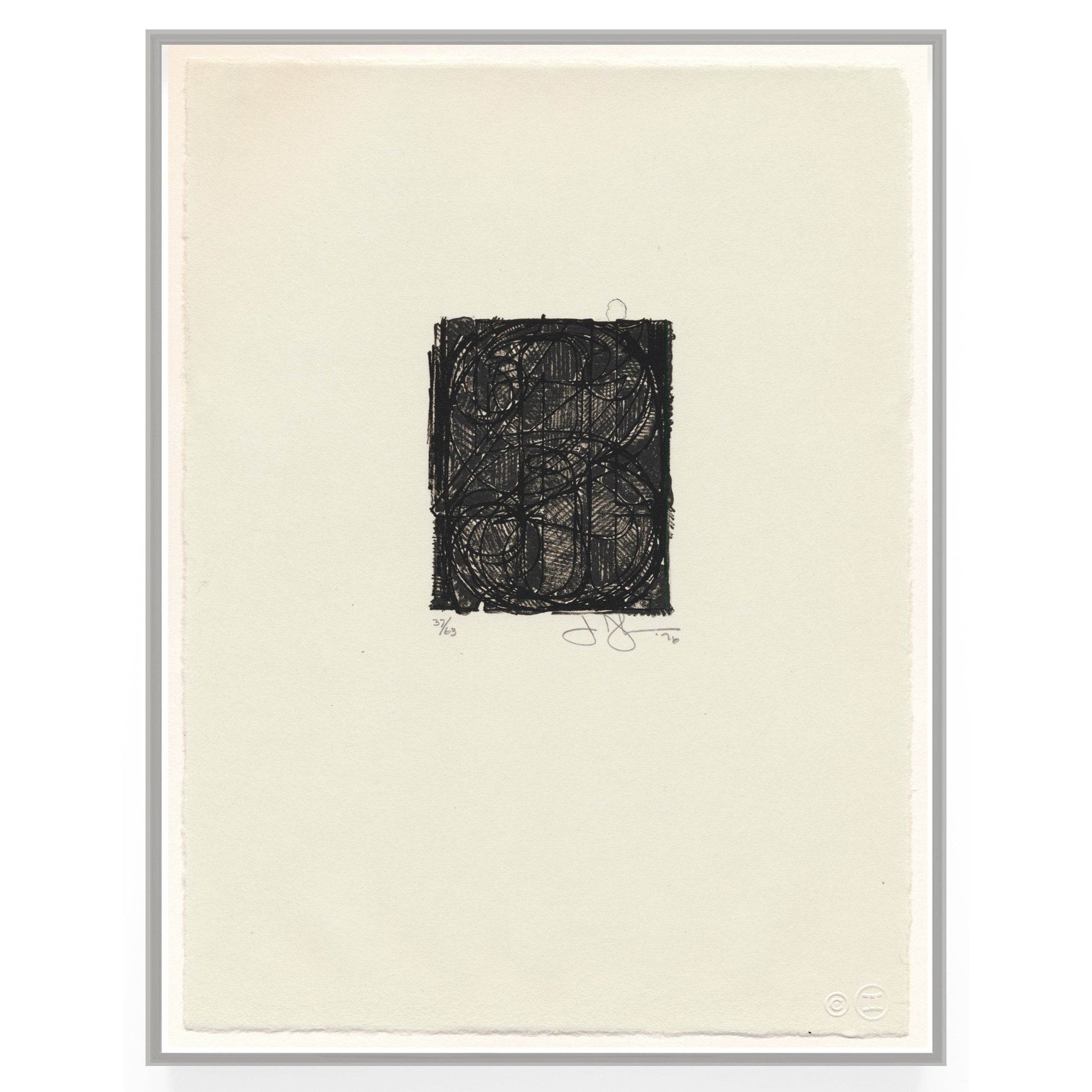 Jasper Johns 0 Through 9, 1977 ULAE 181 Original Signed Lithograph - Joseph K. Levene Fine Art, Ltd. framed 