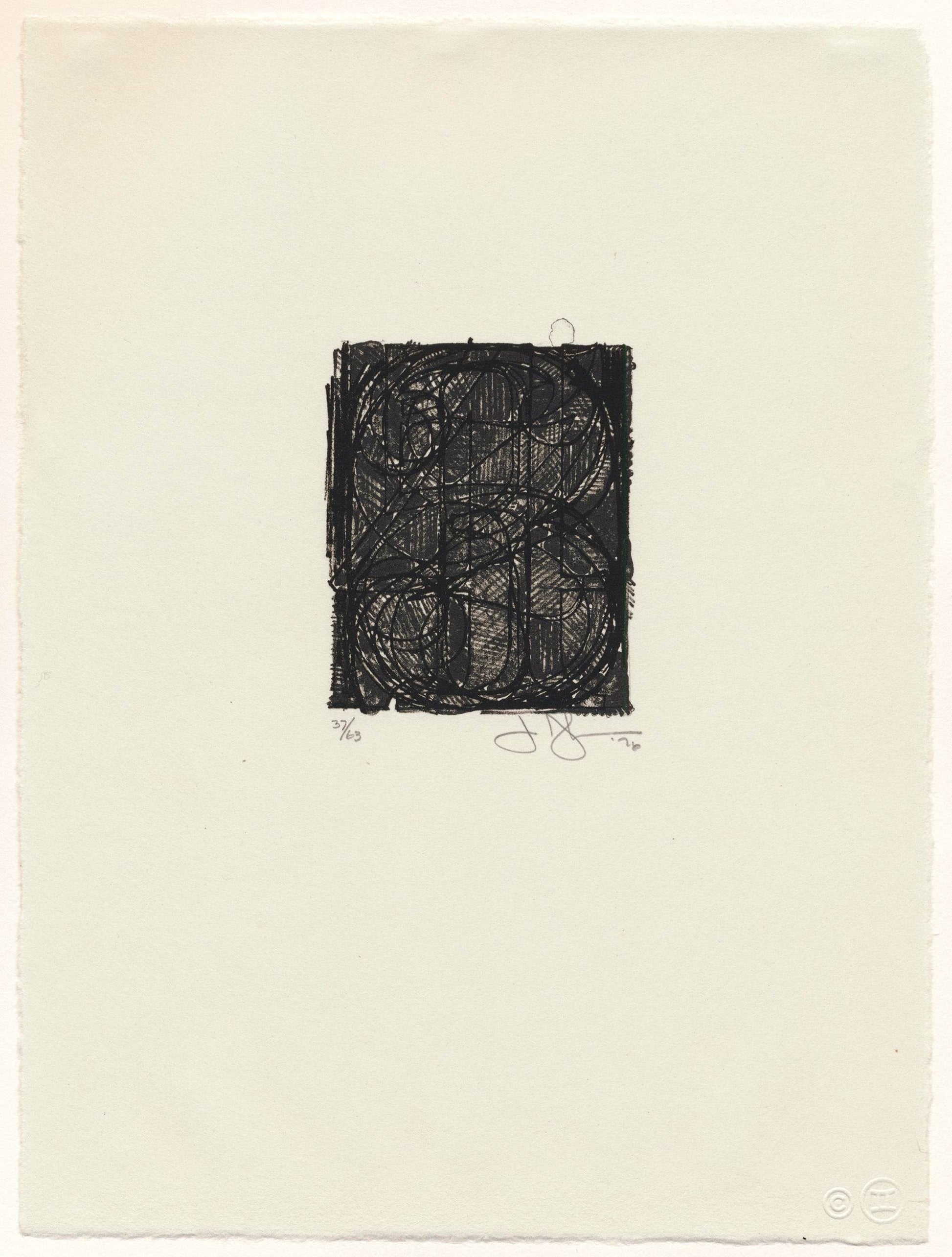Jasper Johns 0 Through 9, 1977 ULAE 181 Original Signed Lithograph - Joseph K. Levene Fine Art, Ltd. the full sheet 