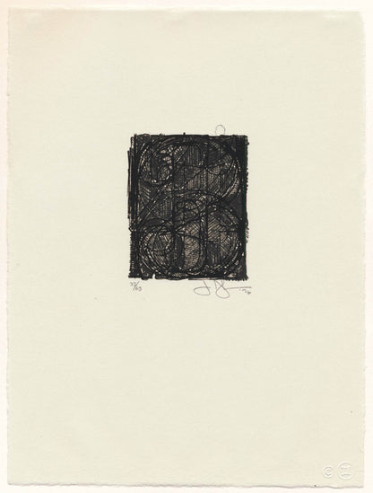 Jasper Johns 0 Through 9, 1977 ULAE 181 Original Signed Lithograph - Joseph K. Levene Fine Art, Ltd. the full sheet 