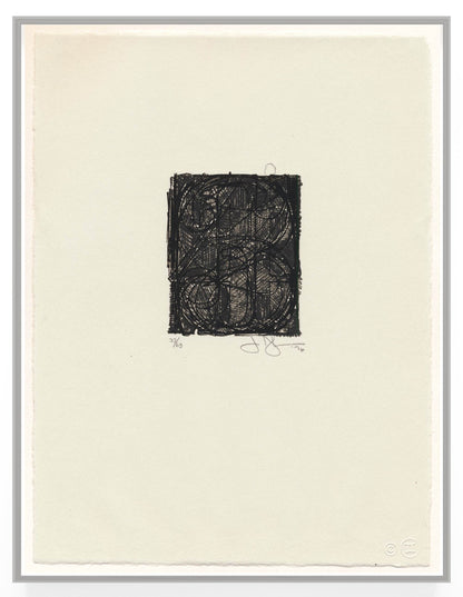 Jasper Johns 0 Through 9, 1977 ULAE 181 Original Signed Lithograph - Joseph K. Levene Fine Art, Ltd. the full sheet framed
