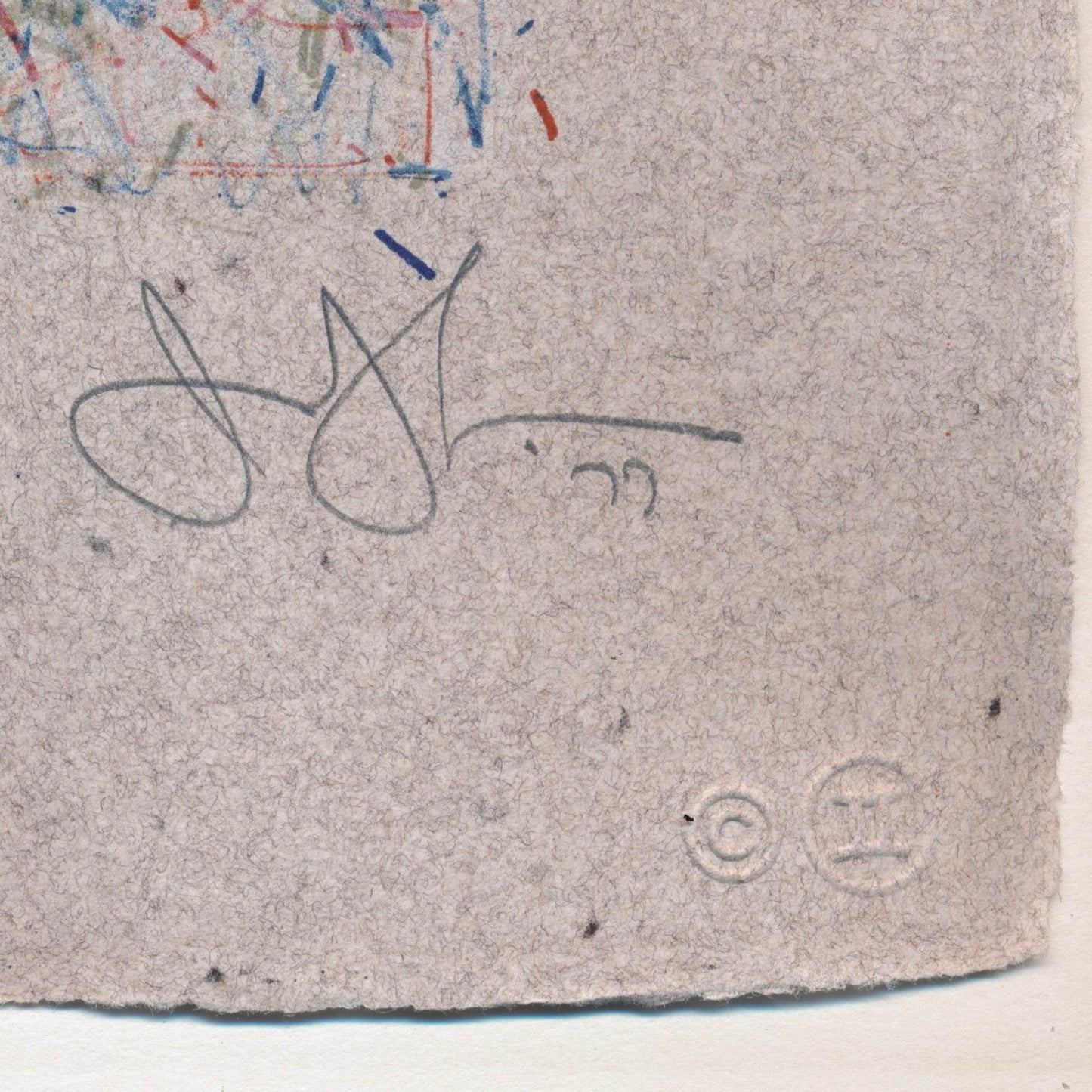 Jasper Johns 0 Through 9, 1977 ULAE 190 Signed Original Color Lithograph, Jasper Johns pencil signature and date lower right recto- Joseph K. Levene Fine Art, Ltd. 