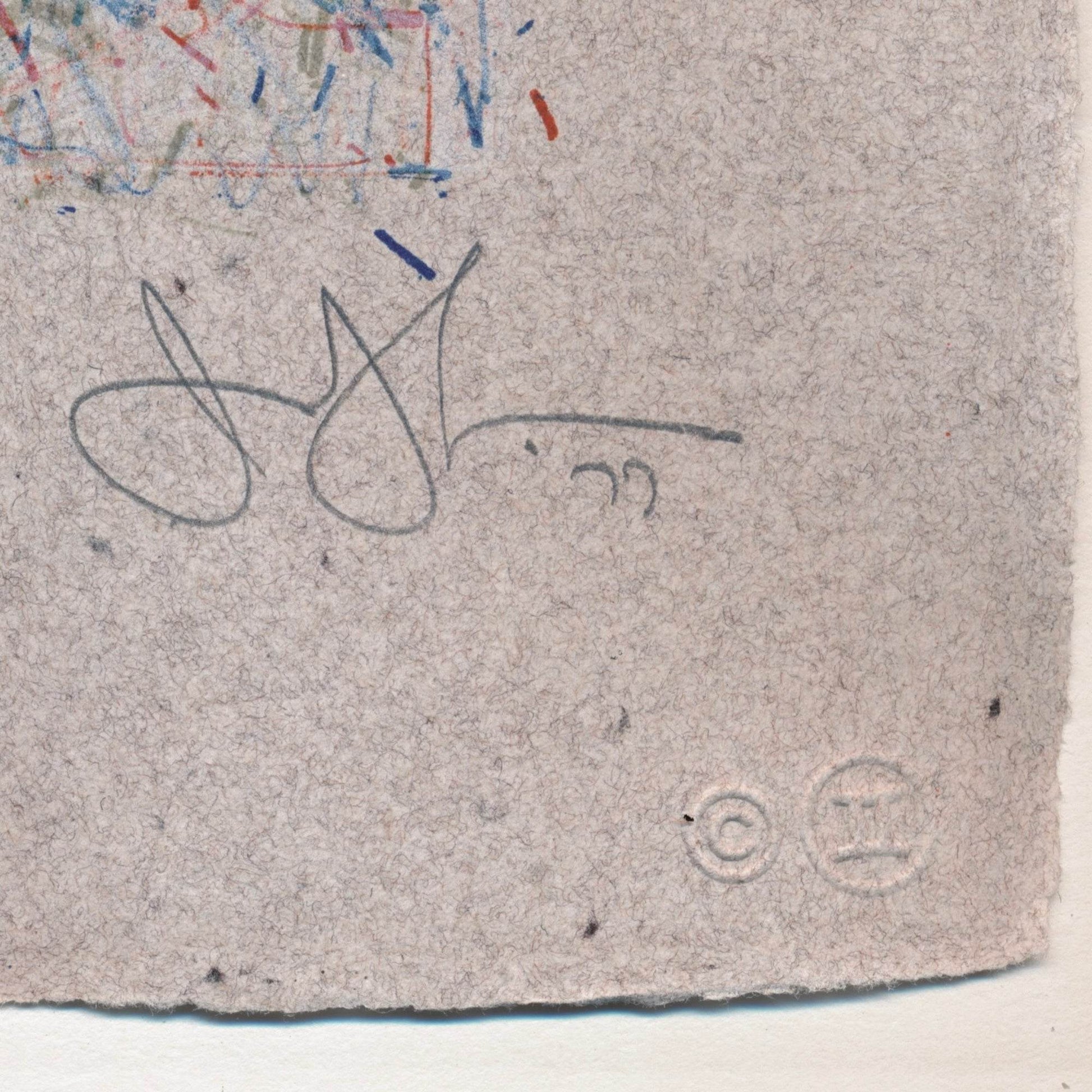 Jasper Johns 0 Through 9, 1977 ULAE 190 Signed Original Color Lithograph, Jasper Johns pencil signature and date lower right recto- Joseph K. Levene Fine Art, Ltd. 