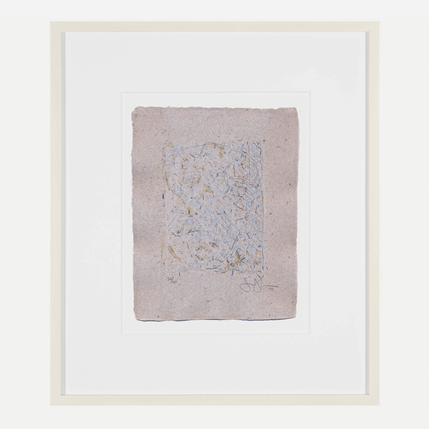 Jasper Johns 0 Through 9, 1977 ULAE 190 Signed Original Color Lithograph, floated white wood frame - Joseph K. Levene Fine Art, Ltd. 