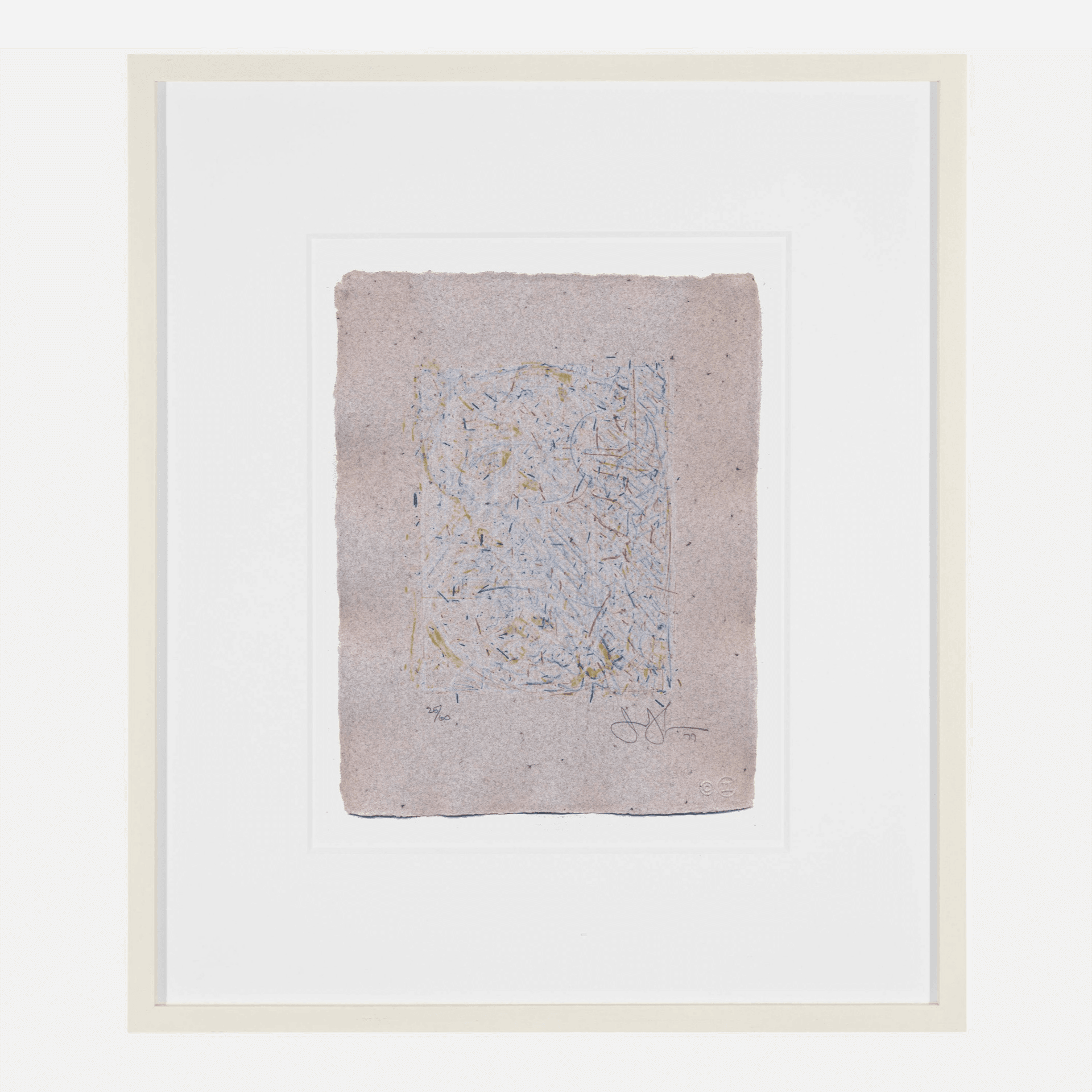 Jasper Johns 0 Through 9, 1977 ULAE 190 Signed Original Color Lithograph, floated white wood frame - Joseph K. Levene Fine Art, Ltd. 