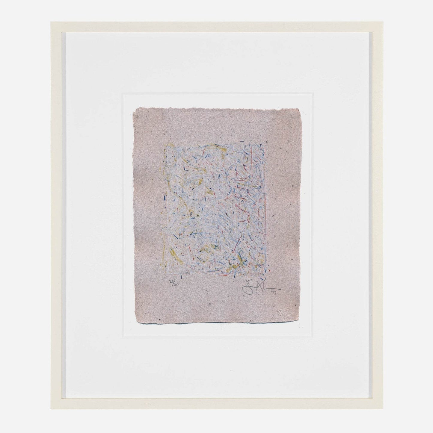 Jasper Johns 0 Through 9, 1977 ULAE 190 Signed Original Color Lithograph, framed another view - Joseph K. Levene Fine Art, Ltd. 