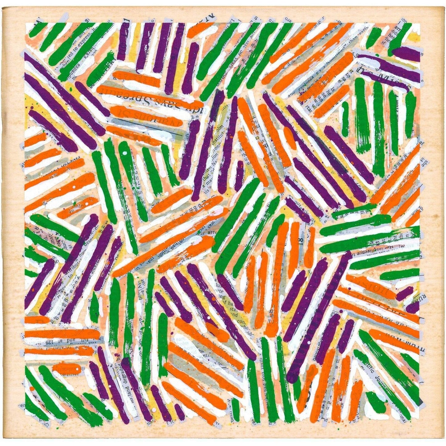 Jasper Johns 1977 ULAE 186/S13 Crosshatch Ltd Ed Color Screenprint Dust Jacket Wrapped Around Catalog Joseph K. Levene Fine Art, Ltd. 