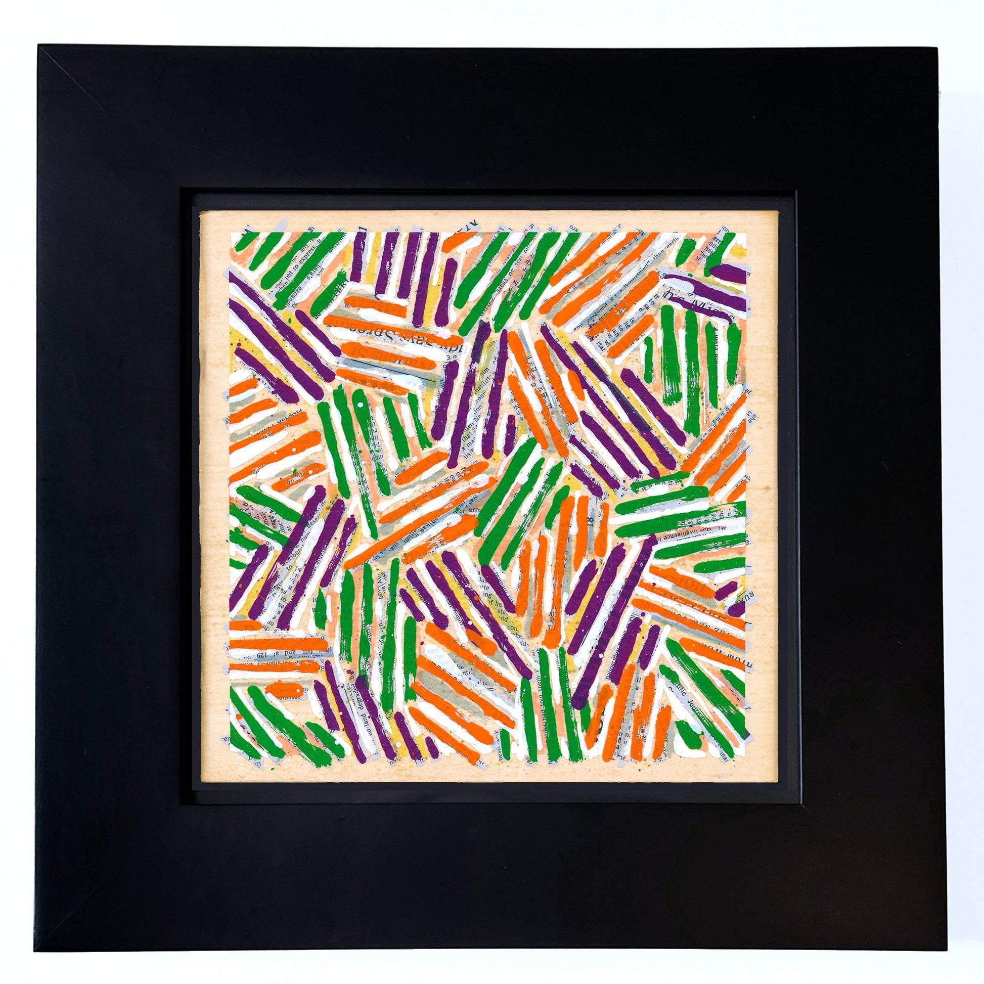 Jasper Johns 1977 ULAE 186/S13 Crosshatch Ltd Ed in archival black wood frame Courtesy Joseph K. Levene Fine Art, Ltd. 