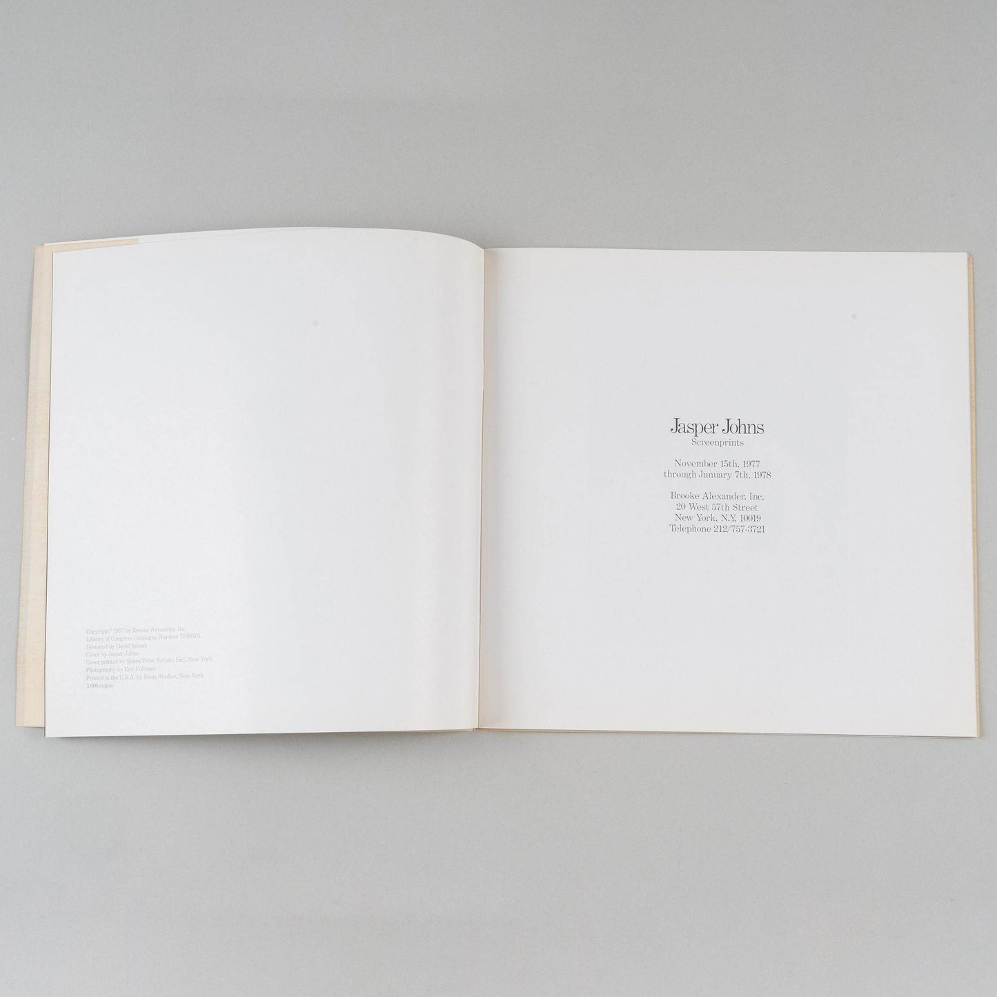 Jasper Johns 1977 ULAE 186/S13 Title Page Jasper Johns/Screenprints Catalog, Courtesy Joseph K. Levene Fine Art, Ltd. 