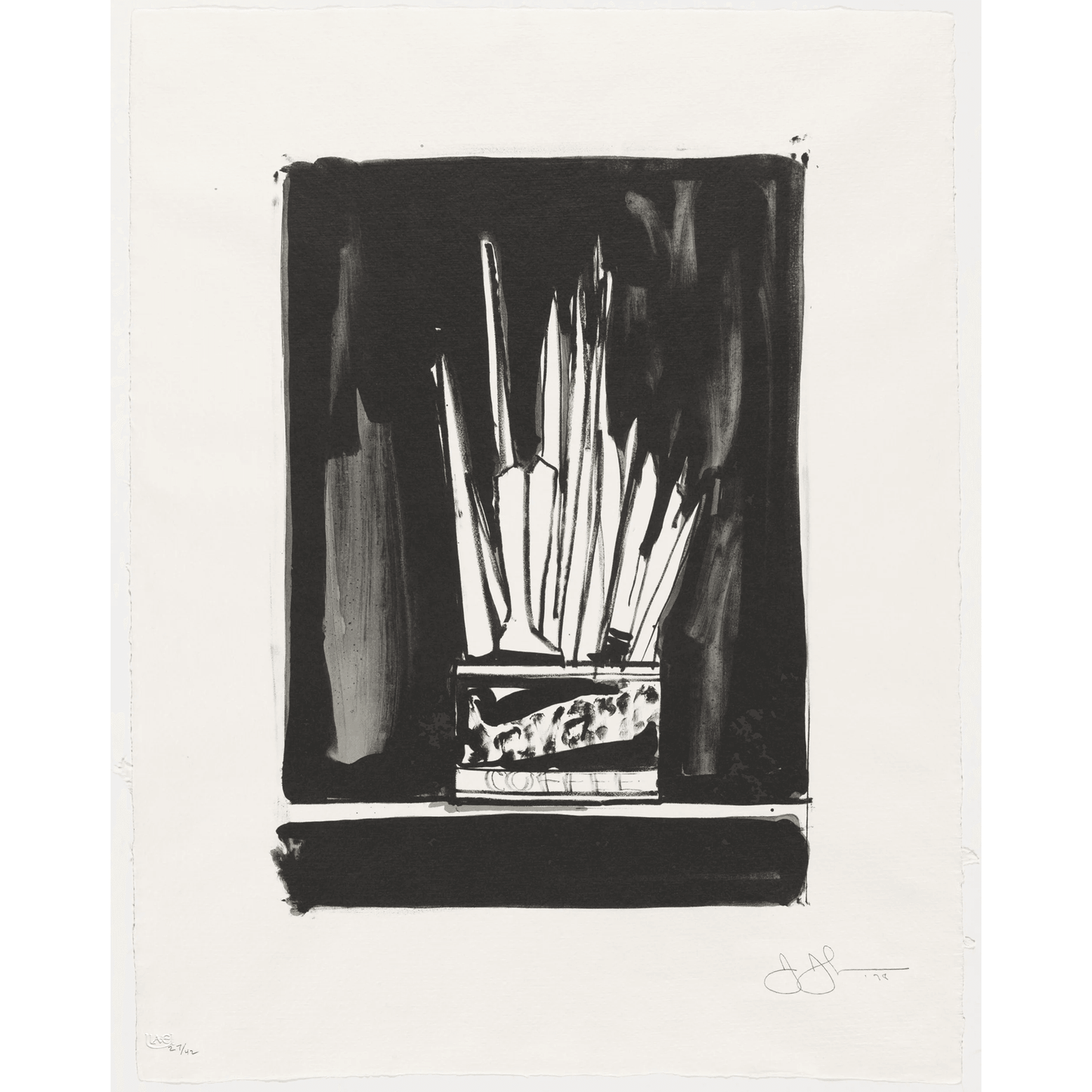 Jasper Johns Savarin 2, 1978 ULAE 192 Original Signed Lithograph - Joseph K. Levene Fine Art, Ltd. Unframed