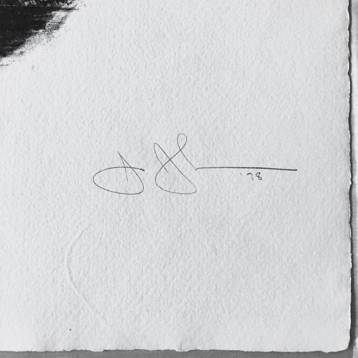 Jasper Johns Savarin 4, 1978 ULAE 194 Detail pencil signature and date lower right recto - Joseph K. Levene Fine Art, Ltd. 