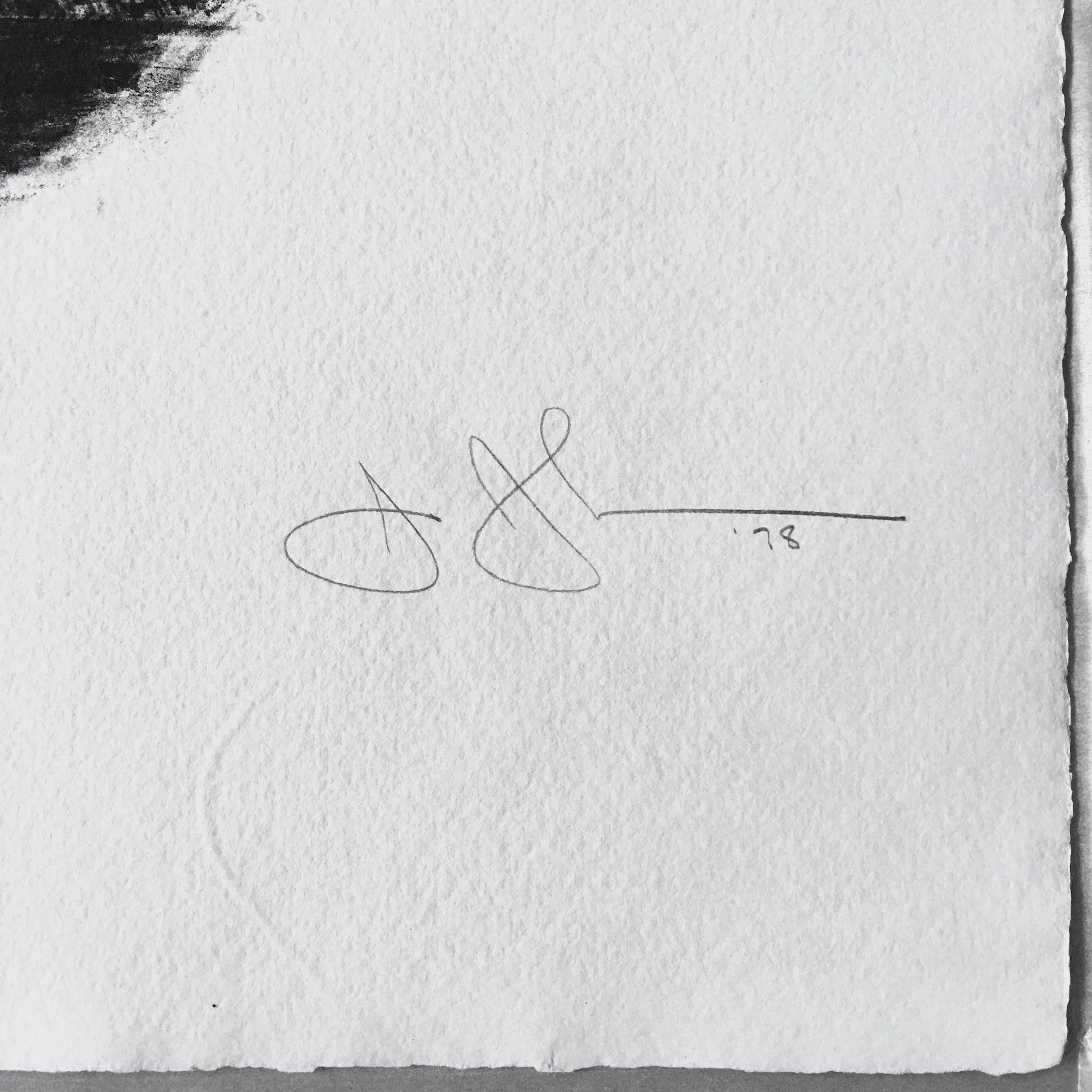 Jasper Johns Savarin 4, 1978 ULAE 194 Detail pencil signature and date lower right recto - Joseph K. Levene Fine Art, Ltd. 