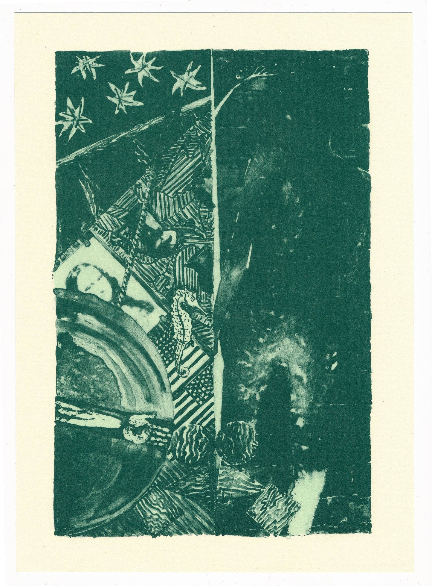 Jasper Johns Summer Green 1991 ULAE 254/S64 Seasons Ltd Ed Lithograph - Joseph K. Levene Fine Art, Ltd. 