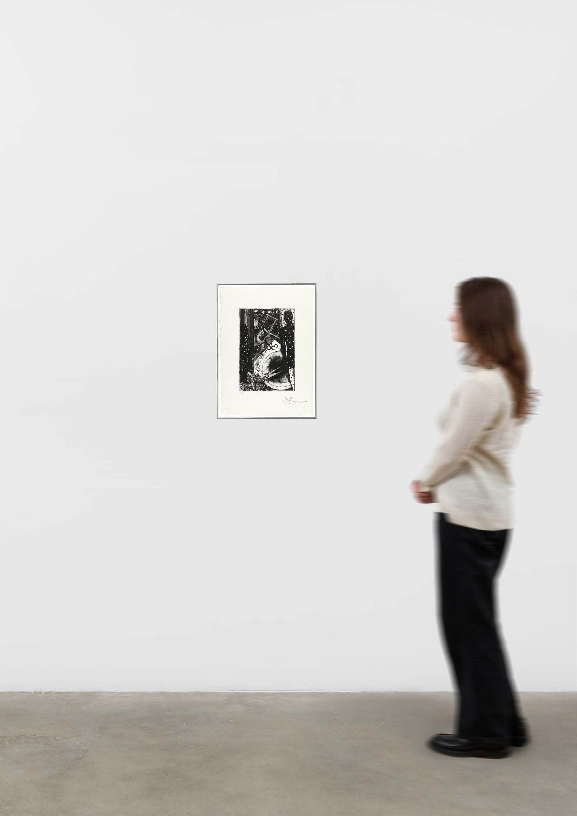 Jasper Johns Winter 1985-91 ULAE 248 Signed Original Lithograph - Joseph K. Levene Fine Art, Ltd. - Shown To Scale 