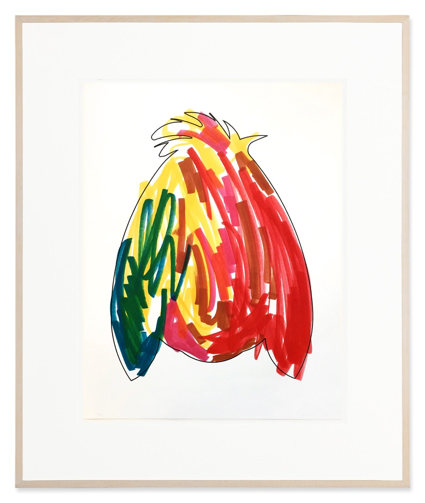 Jeff Koons Archival Blonde Wood frame
