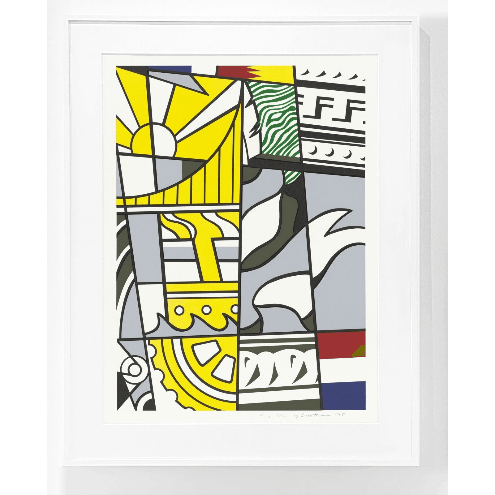 Roy Lichtenstein Bicentennial Print 1975 Corlett 136 Signed Original Ltd Ed - Joseph K. Levene Fine Art, Ltd. 